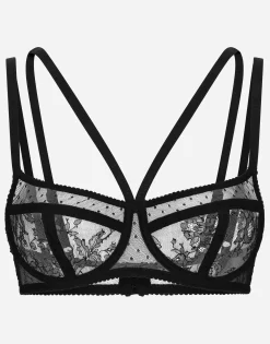 Lace balconette bra