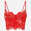 Lace lingerie corset top