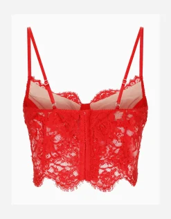 Lace lingerie corset top