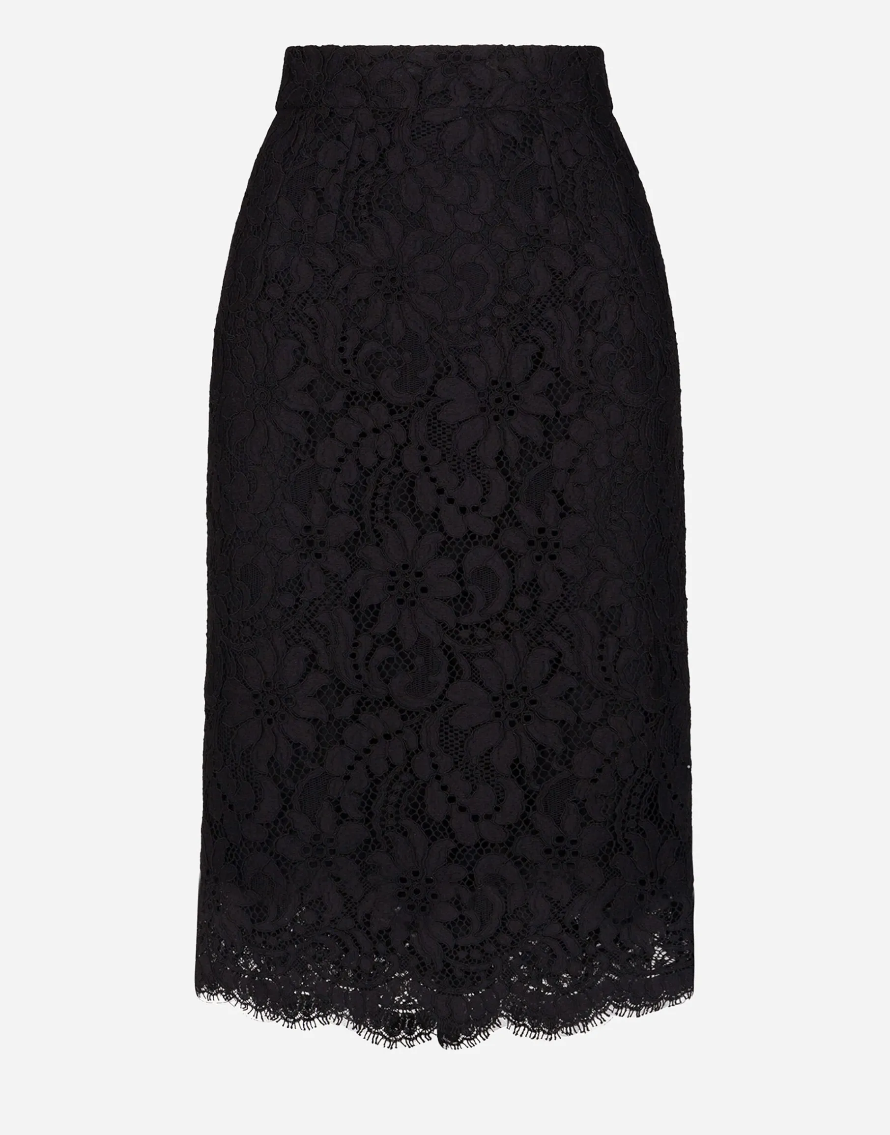 Lace midi skirt
