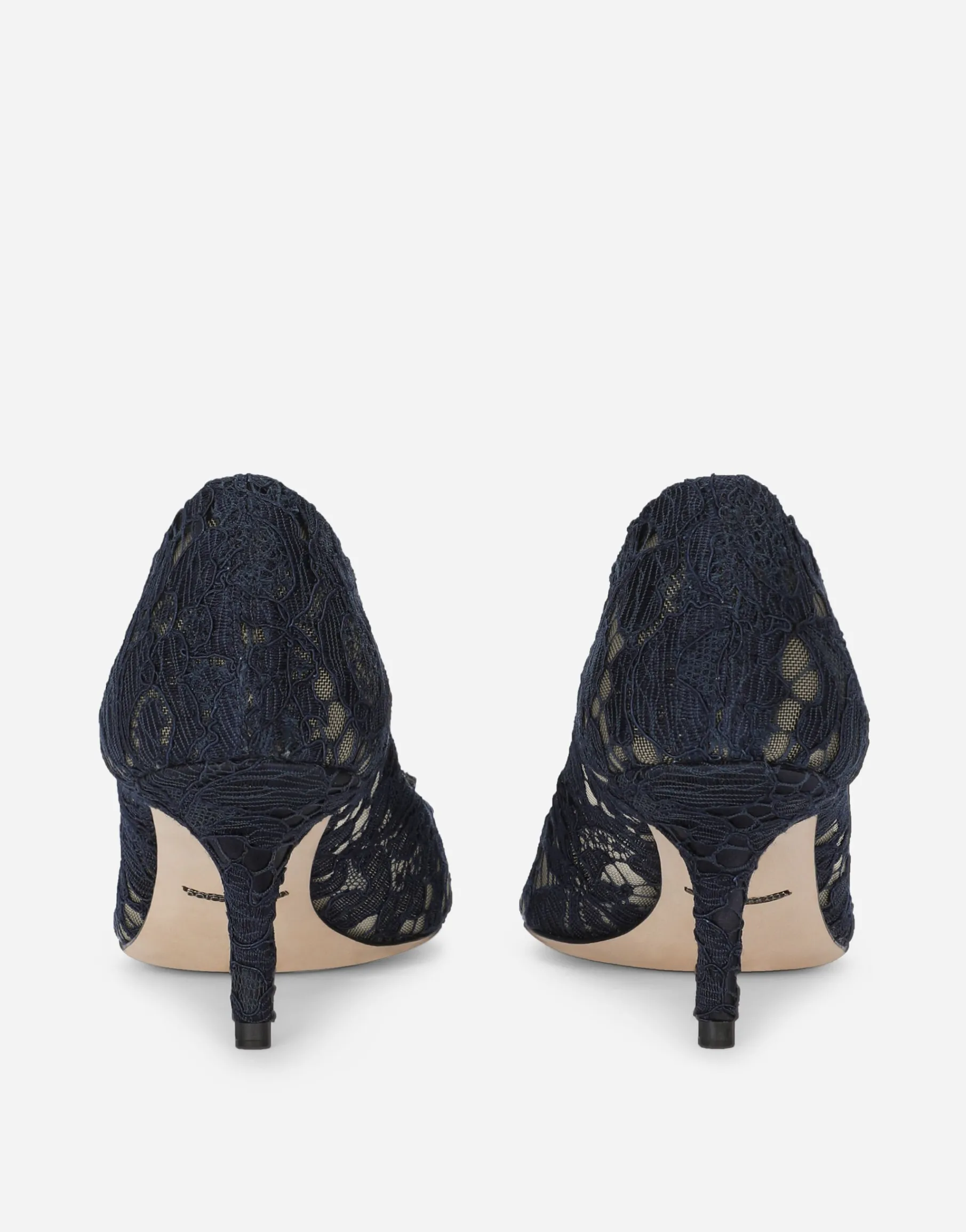 Lace rainbow pumps with brooch detailing