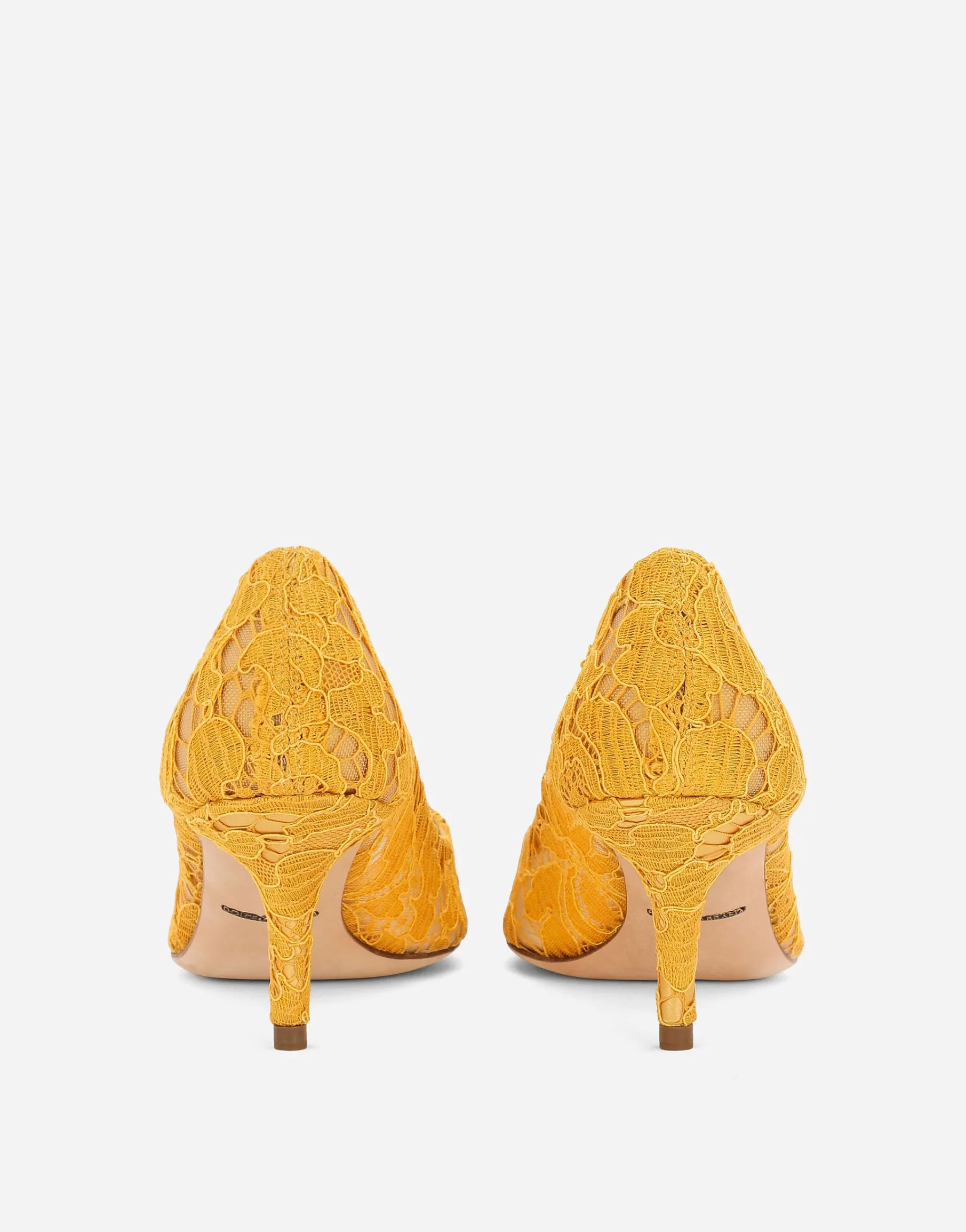 Lace rainbow pumps with brooch detailing