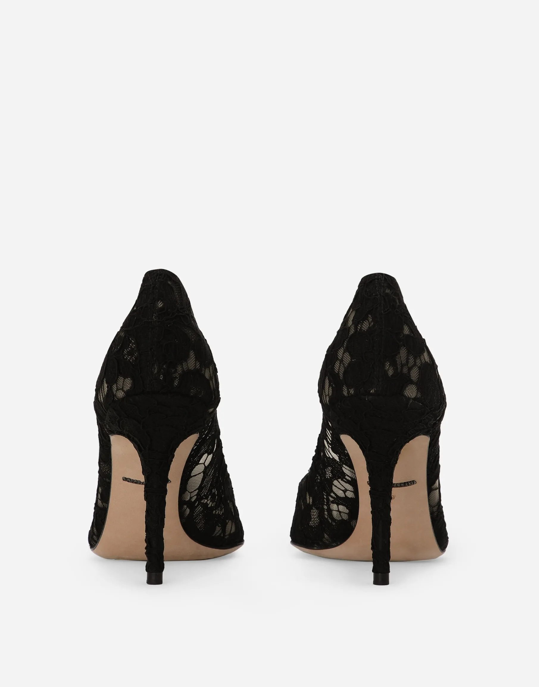 Lace rainbow pumps with brooch detailing