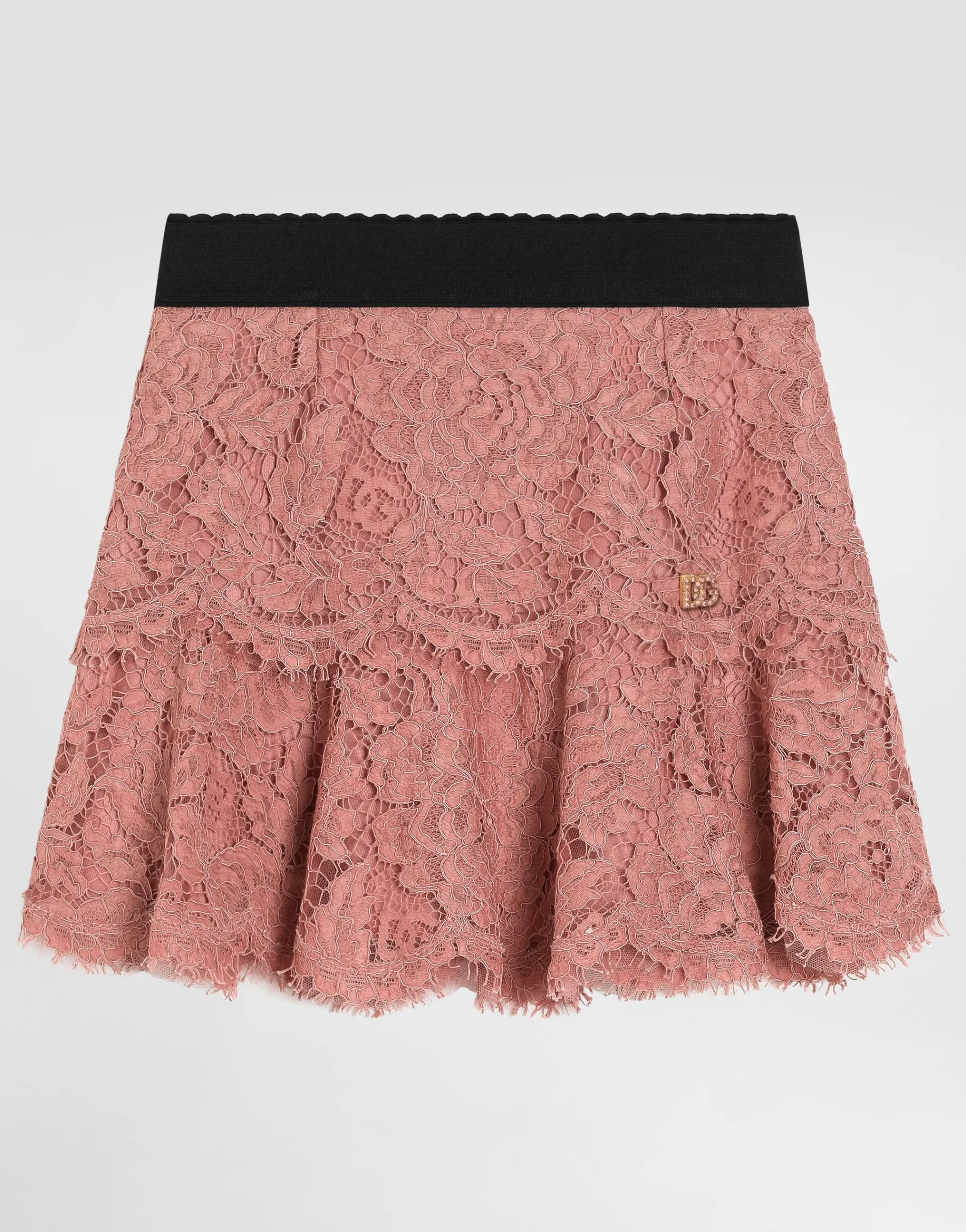 Lace skirt with DG logo