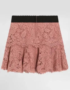 Lace skirt with DG logo