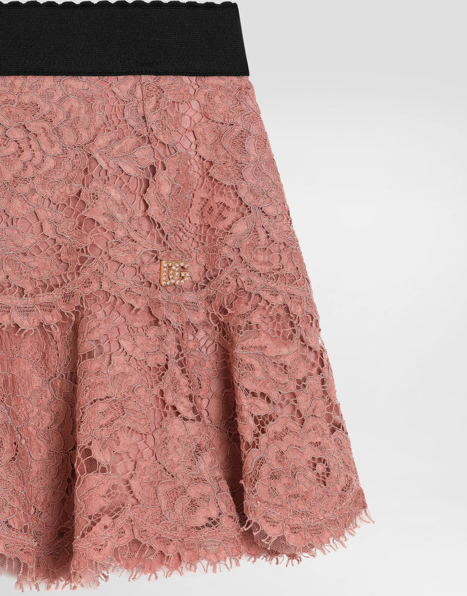 Lace skirt with DG logo