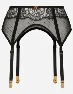 Lace suspender belt