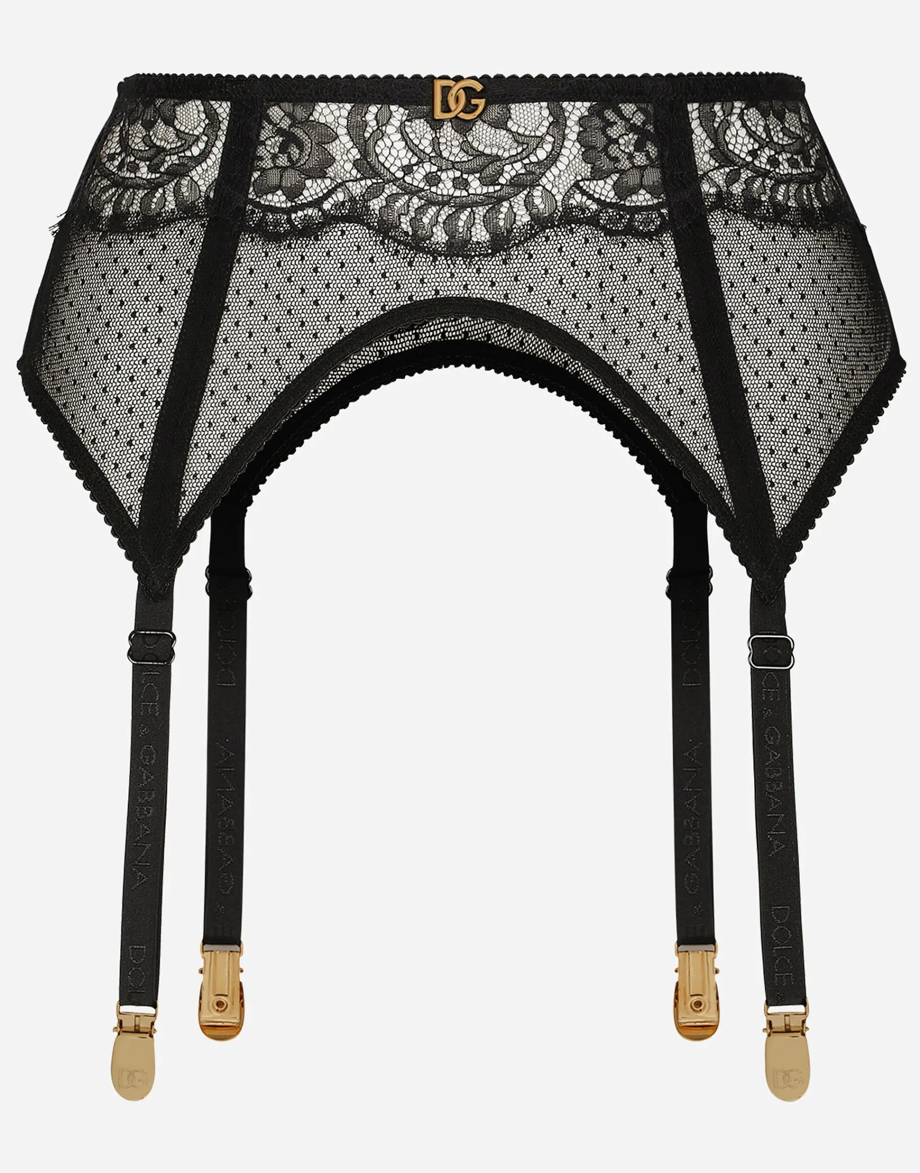 Lace suspender belt
