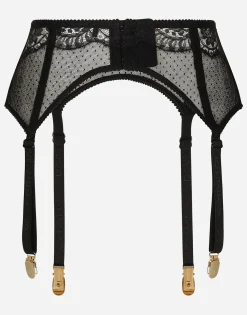 Lace suspender belt