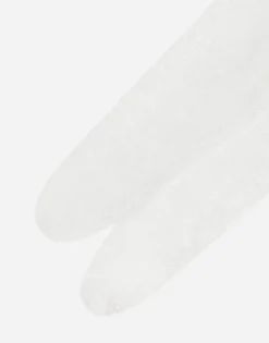 Lace tights with branded elastic