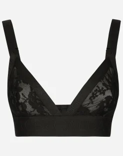 Lace triangle bra