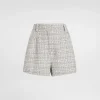 Lamé bouclé shorts
