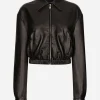 Lambskin bomber jacket
