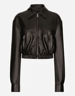 Lambskin bomber jacket
