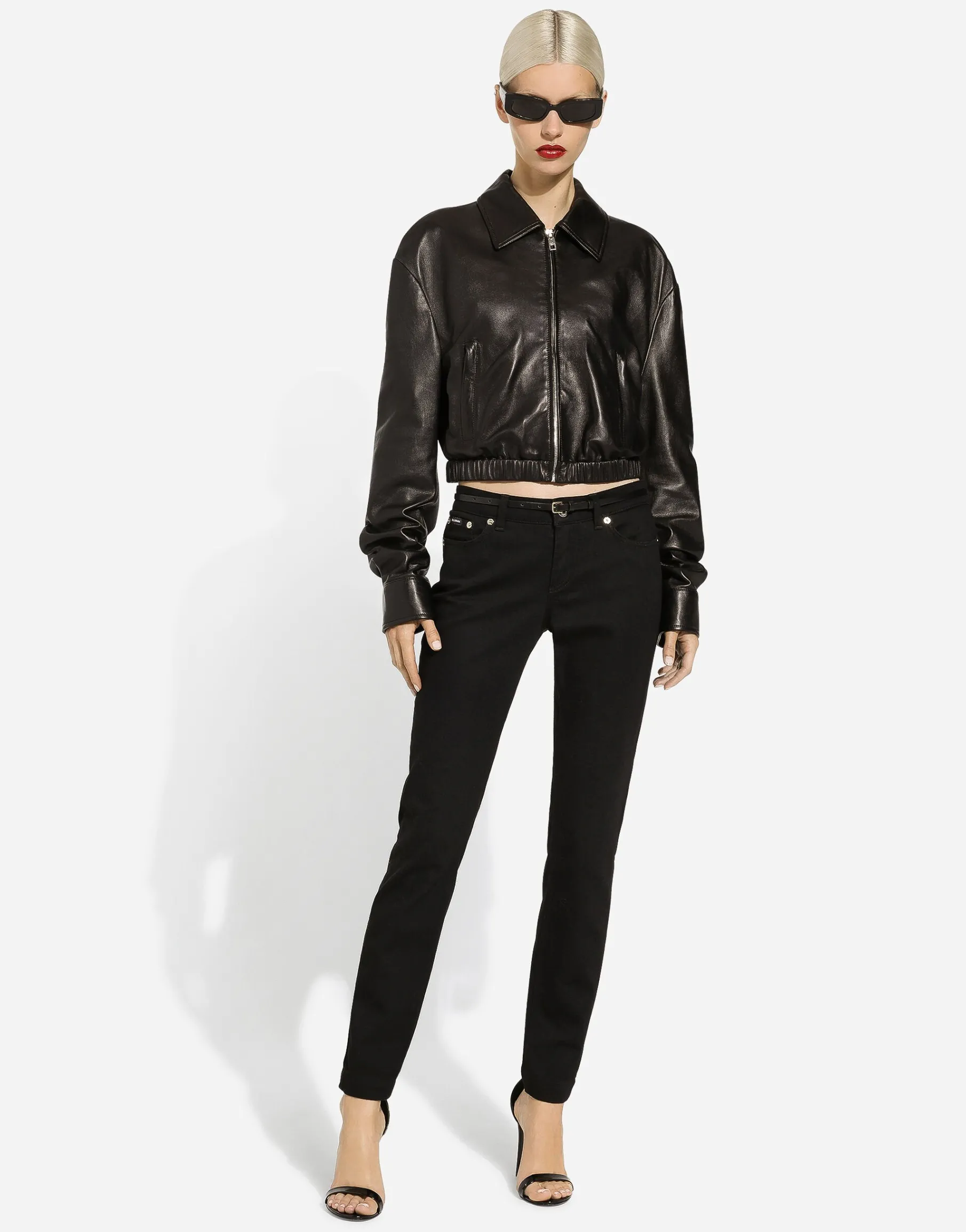 Lambskin bomber jacket