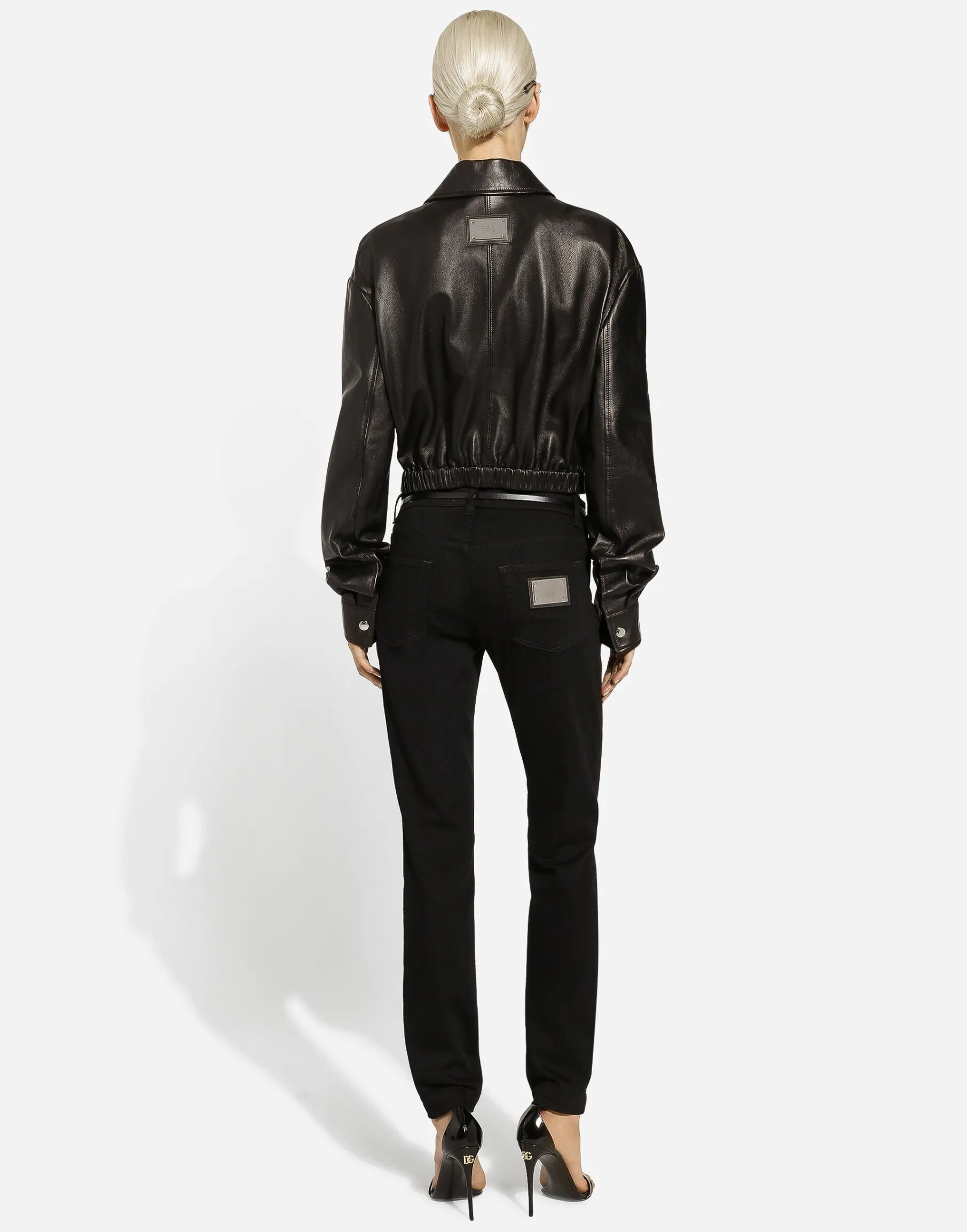 Lambskin bomber jacket