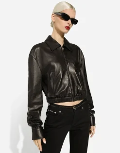 Lambskin bomber jacket