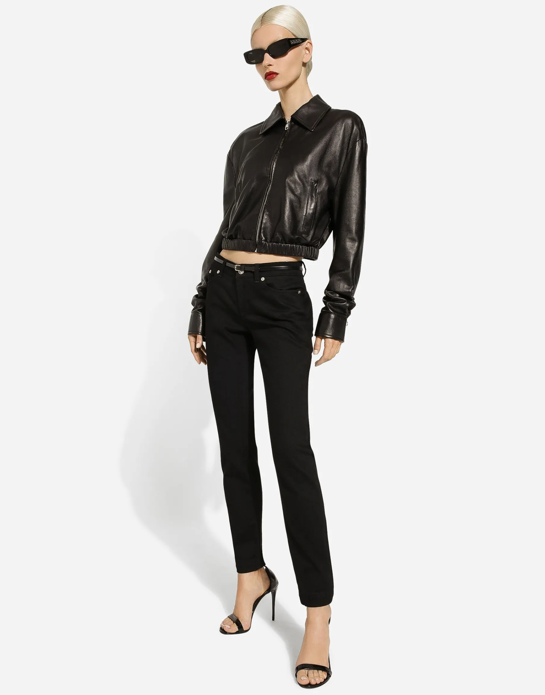 Lambskin bomber jacket
