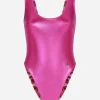 Laminated racing swimsuit