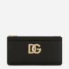 Large calfskin card holder with DG logo