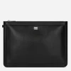Large calfskin pouch
