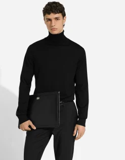 Large calfskin pouch