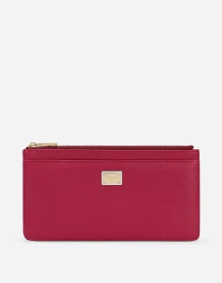 Large Dauphine calfskin card holder