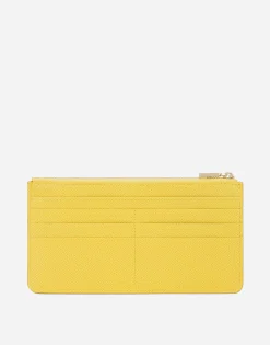 Large Dauphine calfskin card holder