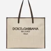 Large structured canvas shopper
