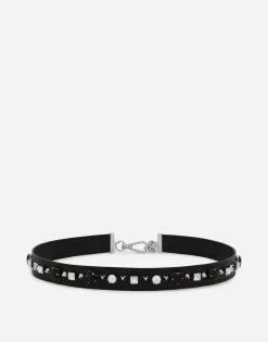 Leather and brass belt