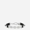 Leather and brass choker