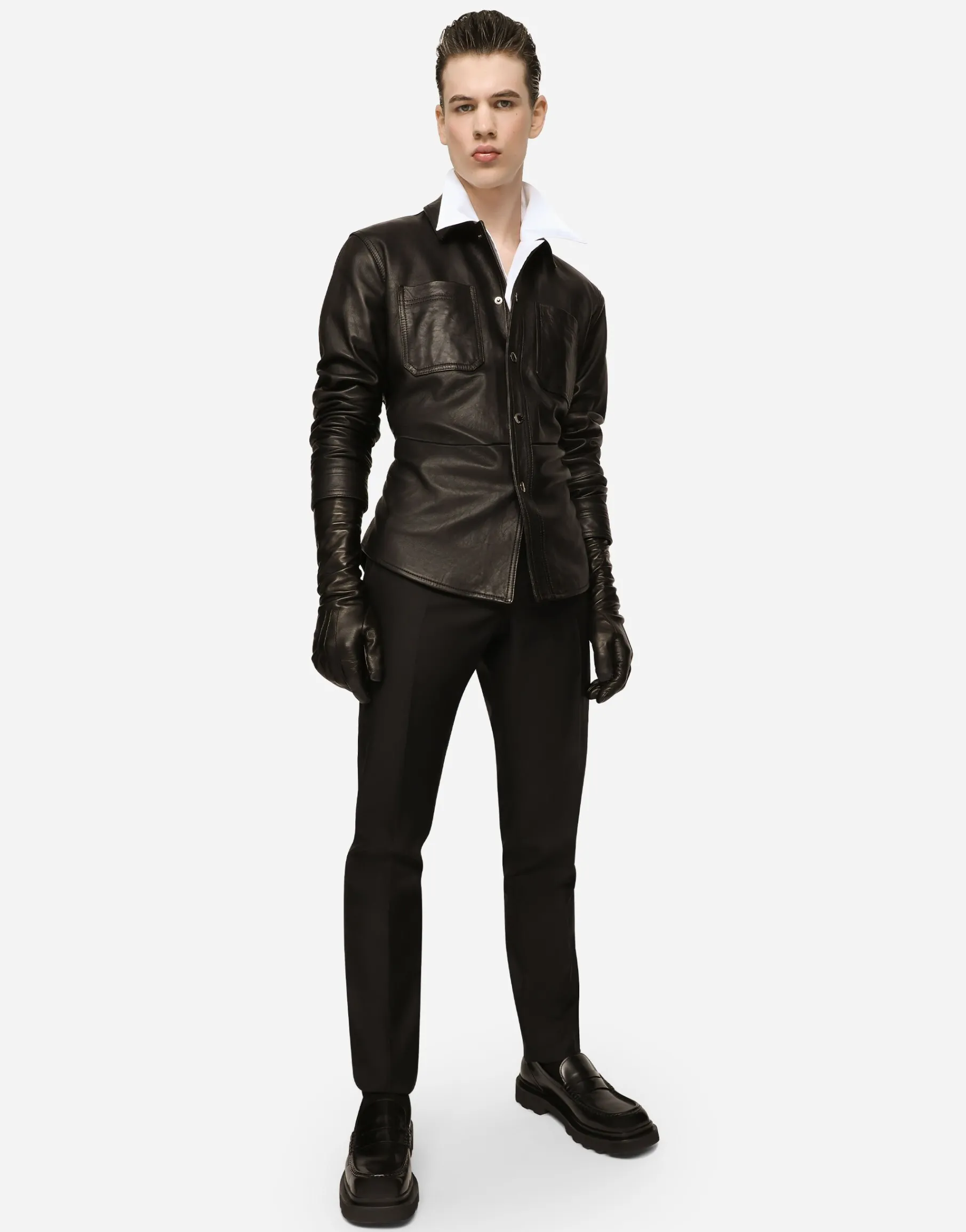 Leather shirt