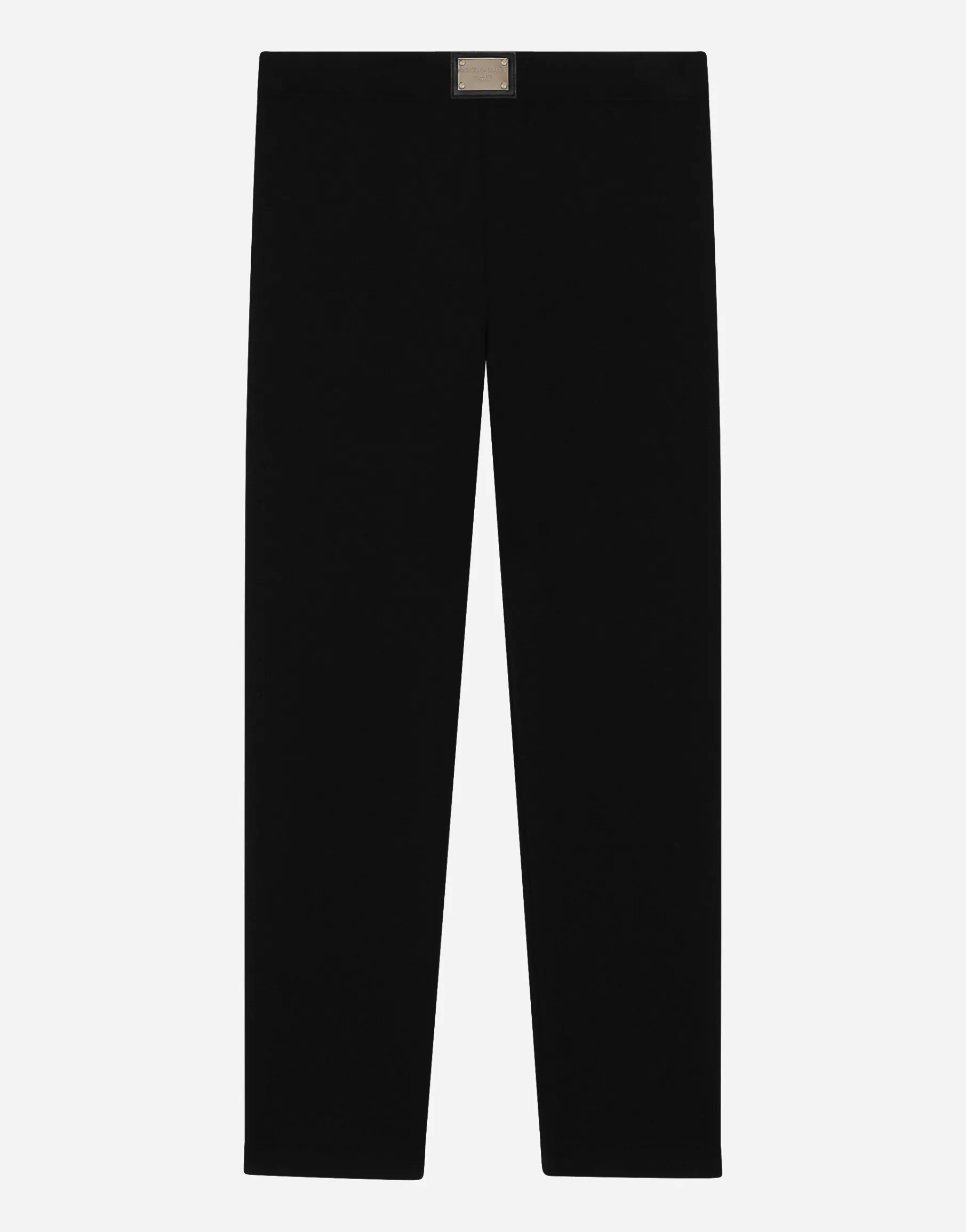 Leggings with logo tag