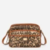 Leopard-print Crespo handbag with branded plate