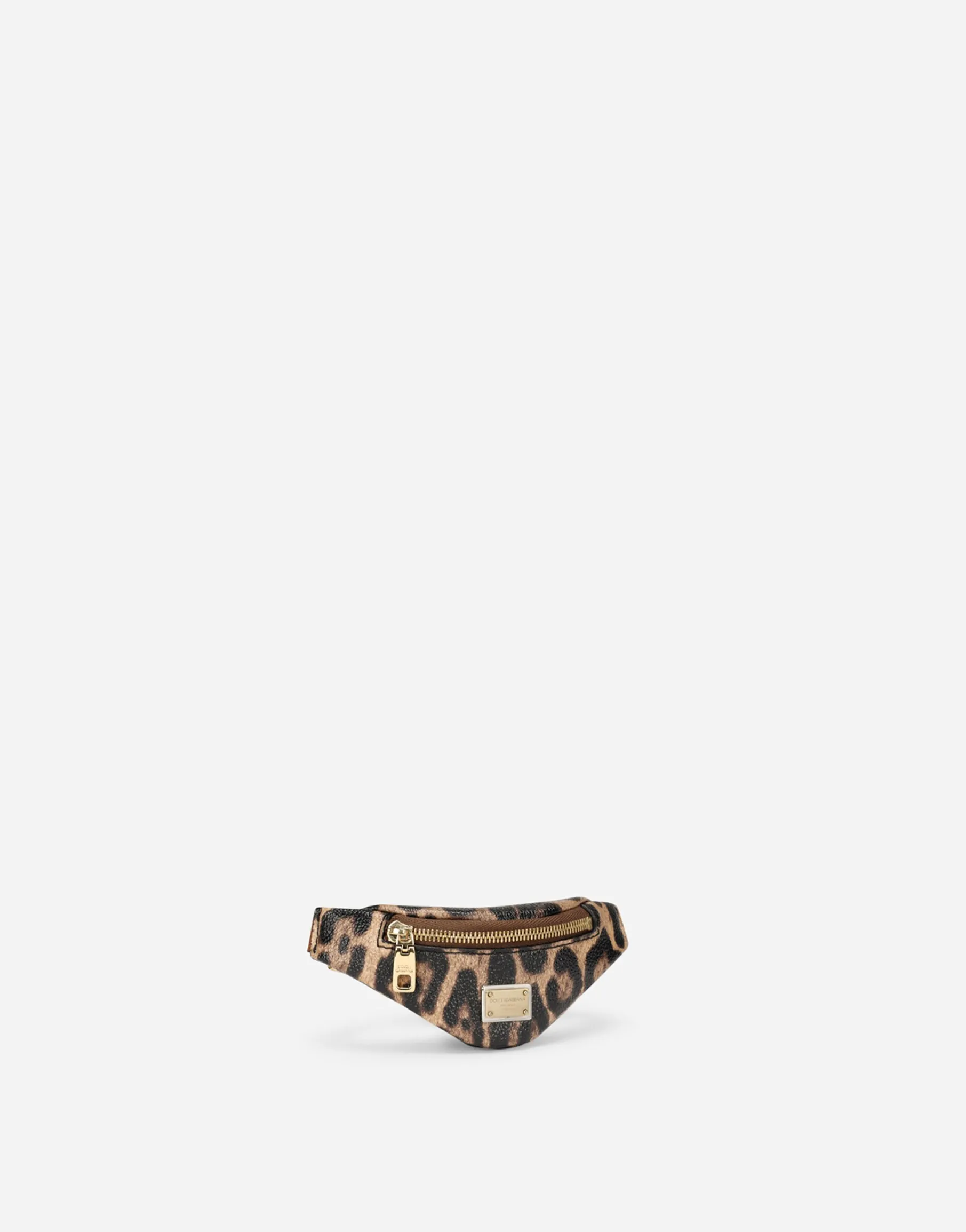 Leopard-print Crespo toiletry bag with branded plate