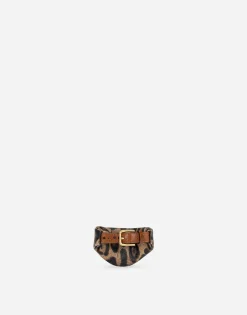 Leopard-print Crespo toiletry bag with branded plate