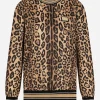Leopard-print jersey sweatshirt