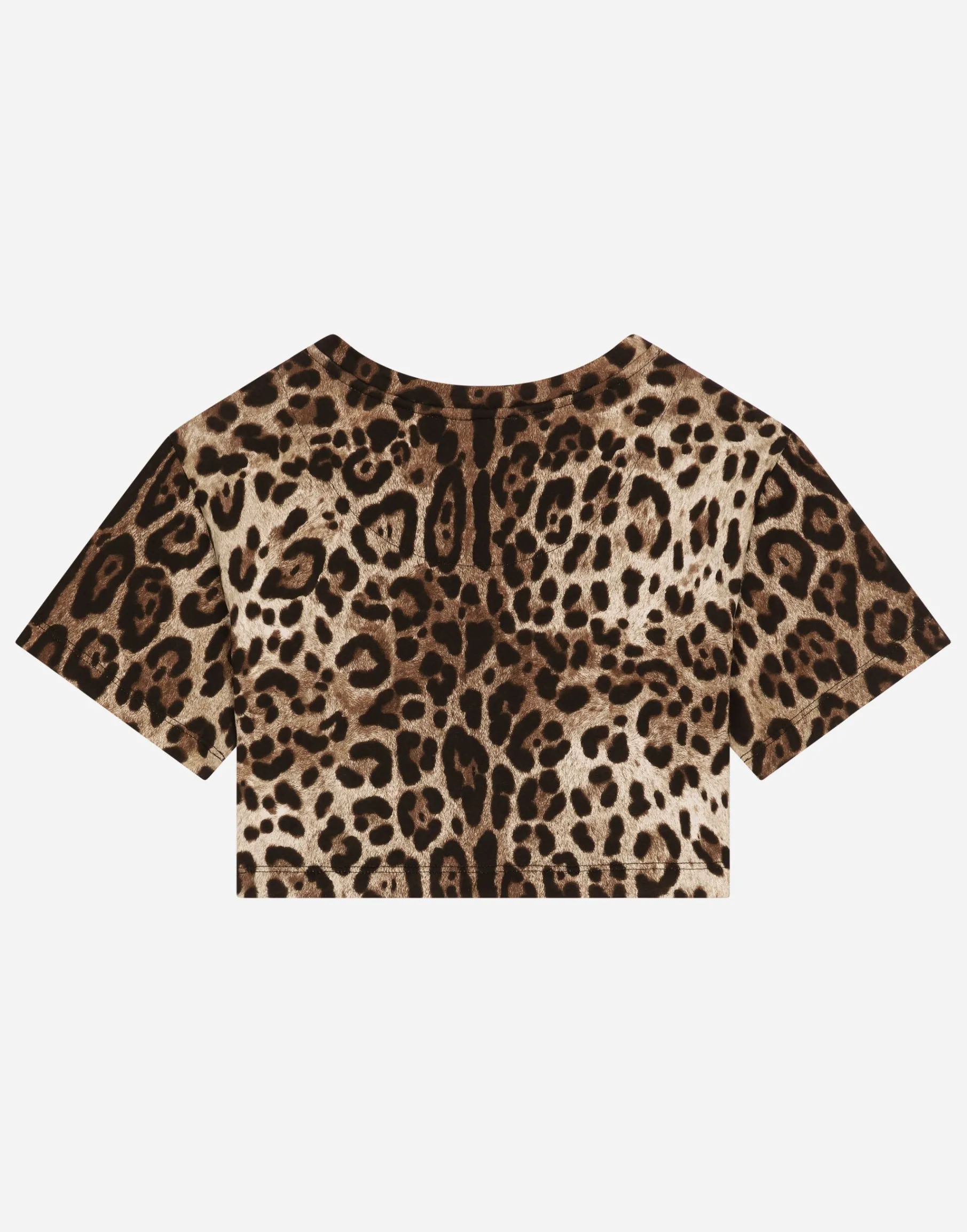 Leopard-print jersey T-shirt