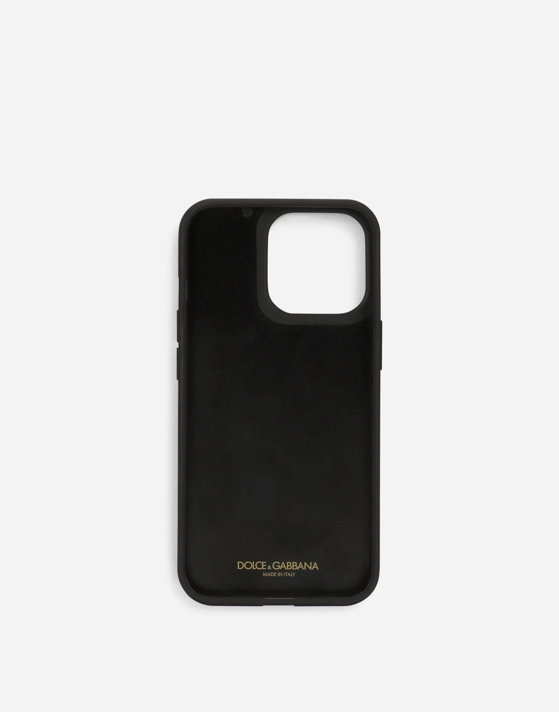 Leopard-print polished calfskin iPhone 14 Pro cover
