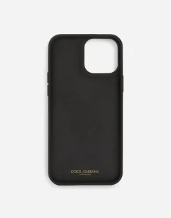 Leopard-print polished calfskin iPhone 14 Pro Max cover