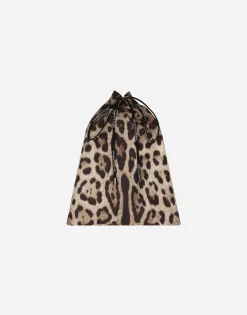 Leopard-print swim briefs with high-cut leg