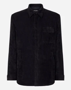 Lined corduroy shirt