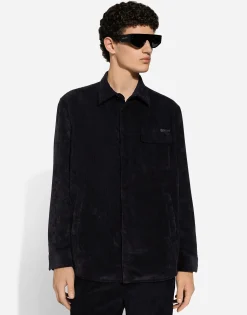 Lined corduroy shirt