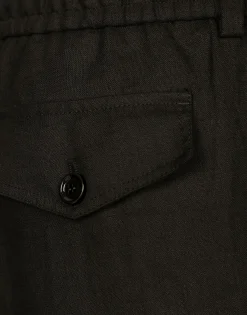 Linen cargo shorts