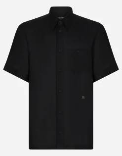 Linen Hawaiian shirt with DG hardware