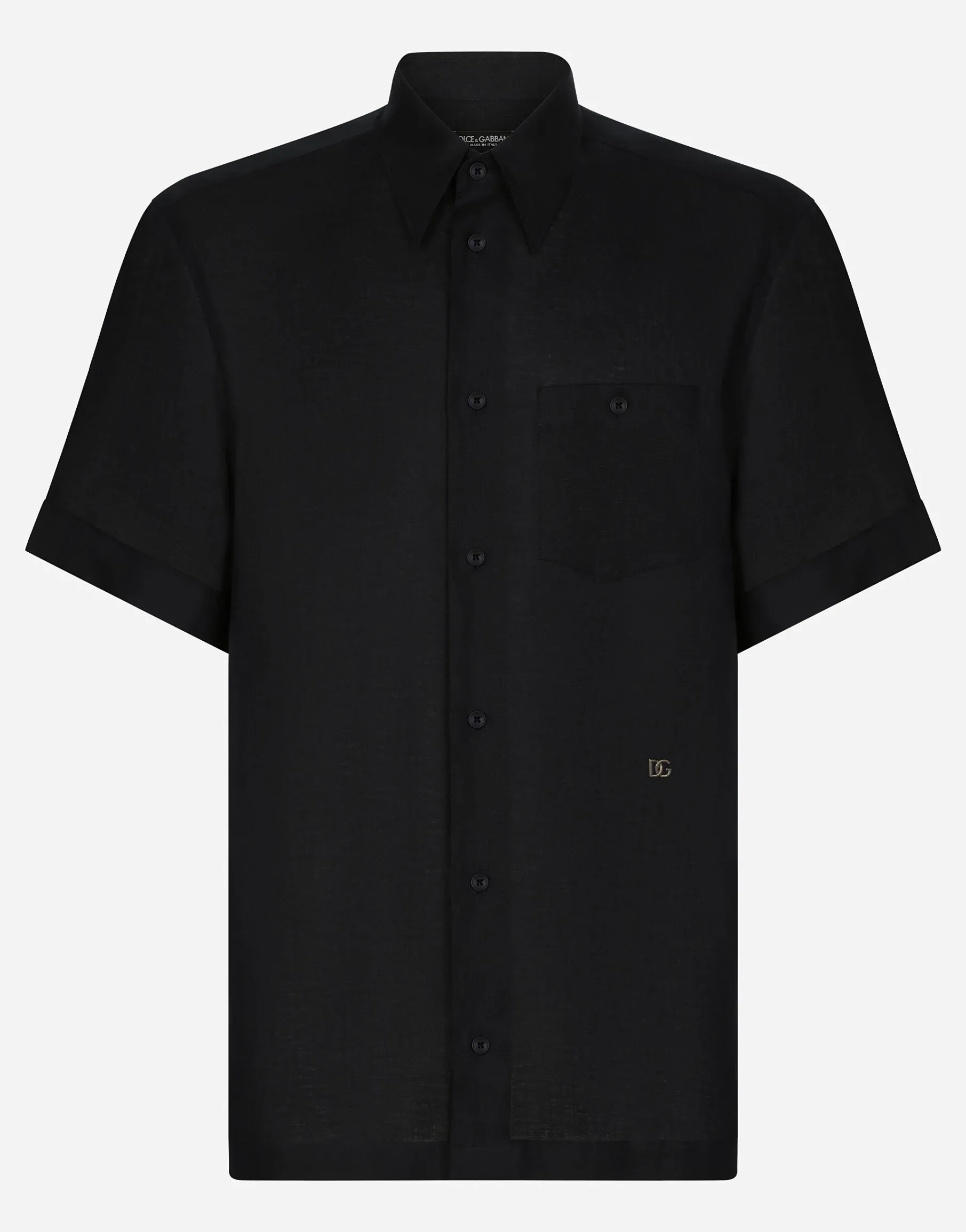 Linen Hawaiian shirt with DG hardware