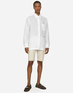 Linen Hawaiian shirt with DG hardware