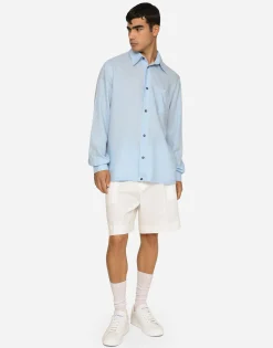Linen Hawaiian shirt with DG hardware