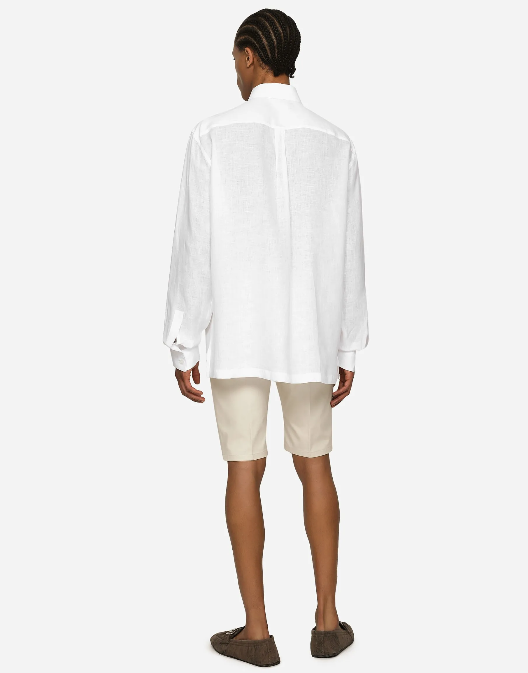 Linen Hawaiian shirt with DG hardware