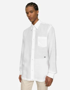 Linen Hawaiian shirt with DG hardware